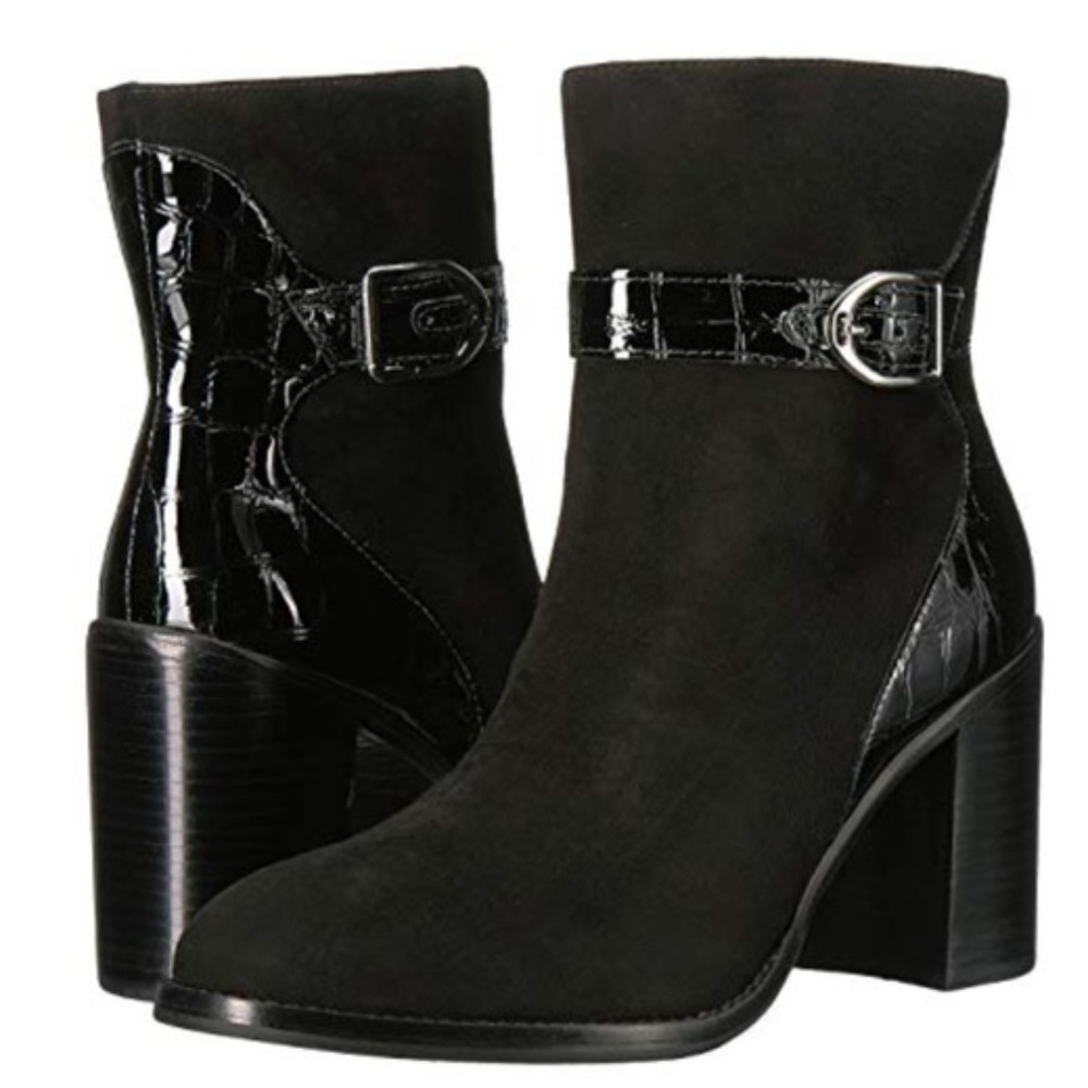 Johnston & Murphy Hope Block Heel Bootie